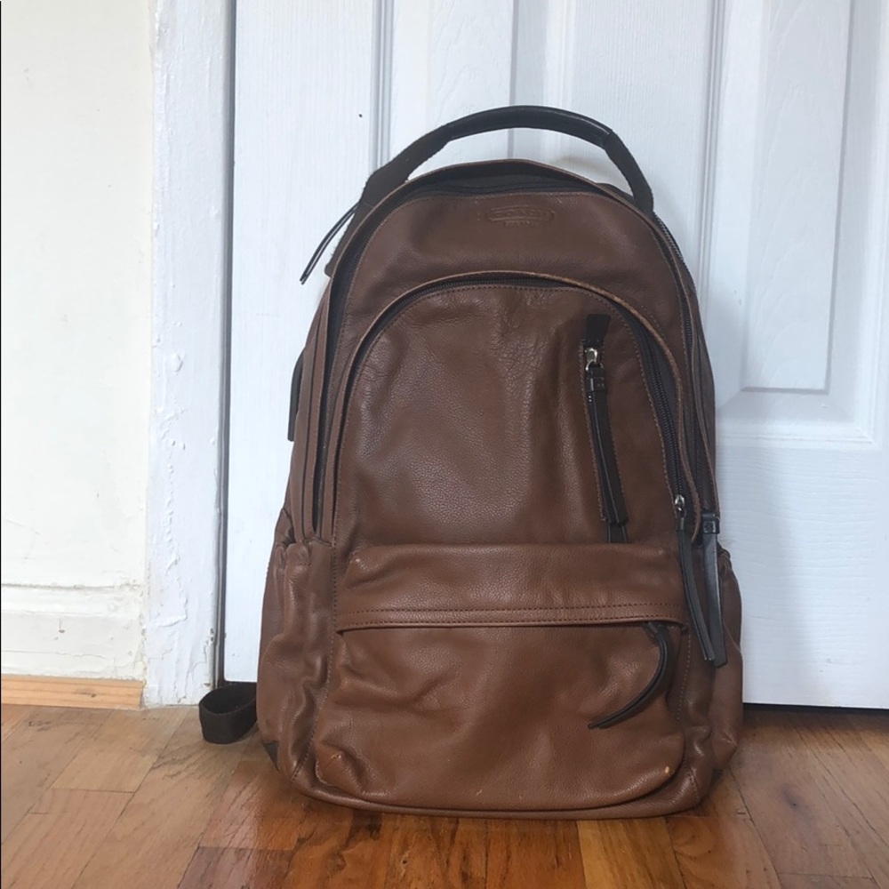 Leather Coach Backpack